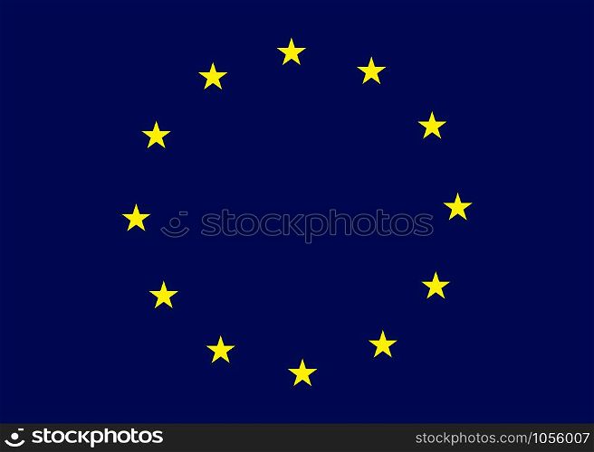Vector Europe flag. Political background. Vector illustration. Vector Europe flag