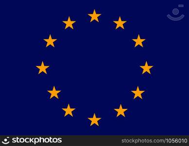 Vector Europe flag. Political background. Vector illustration. Vector Europe flag