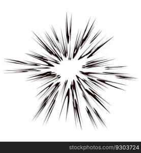 Vector Explode Flash, Cartoon Explosion, Star Burst on White Background.. Vector Explode Flash, Cartoon Explosion, Star Burst on White Background