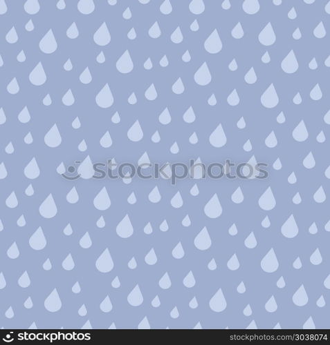 Vector falling rain drops seamless pattern. Vector falling rain drops seamless pattern. Illustration of rainy weather