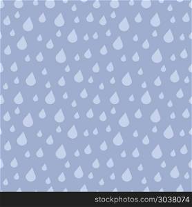 Vector falling rain drops seamless pattern. Vector falling rain drops seamless pattern. Illustration of rainy weather