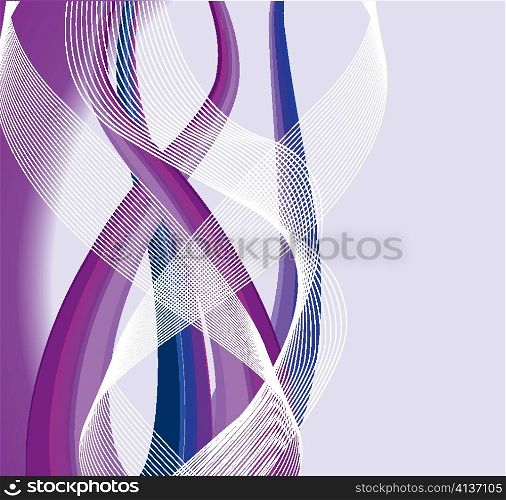 vector fantasy background with waves