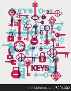 Vector fantasy with elements of keys and locks