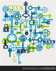 Vector fantasy with elements of keys and locks