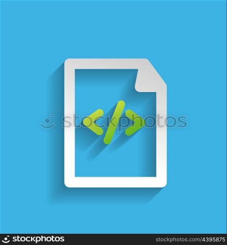 Vector file / program flat icon