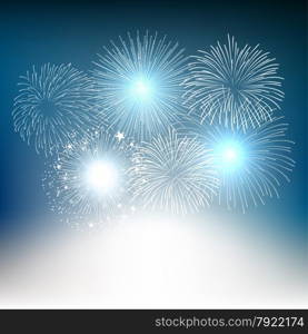 vector fireworks background