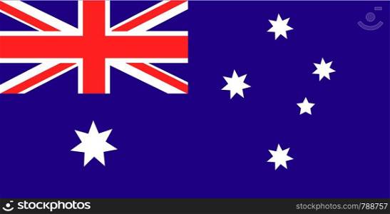 Vector Flag Australia official EPS 10 wallpaper nation