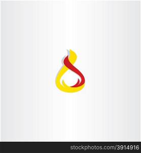 vector flame fire logo icon design sign