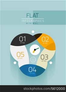 Vector flat design infographics concept - business options