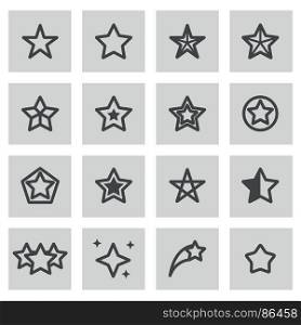 Vector flat stars icons set. Vector flat stars icons set on white background