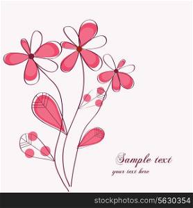 vector floral card design . EPS 10.