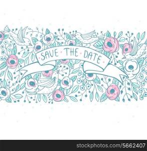 vector floral card for wedding invatation designs