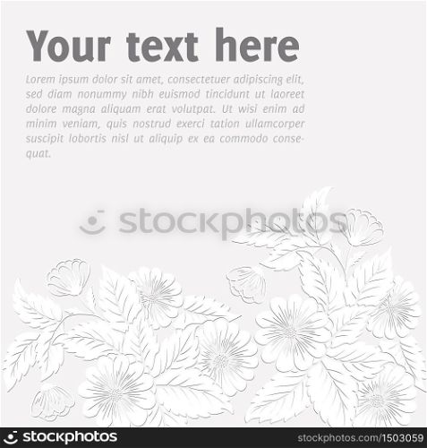 Vector floral design elements for page decoration