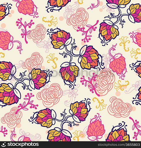 vector floral seamless pattern