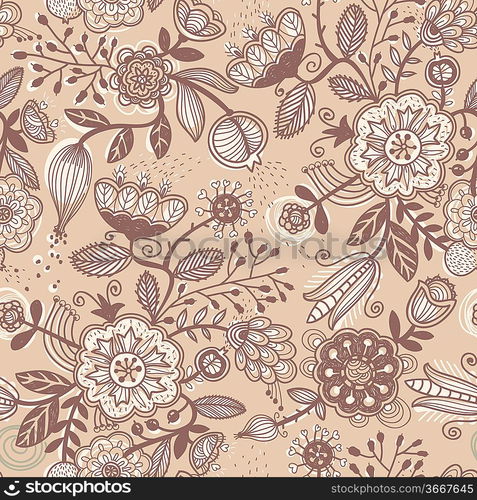 vector floral seamless pattern