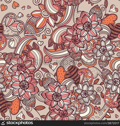 vector floral seamless pattern