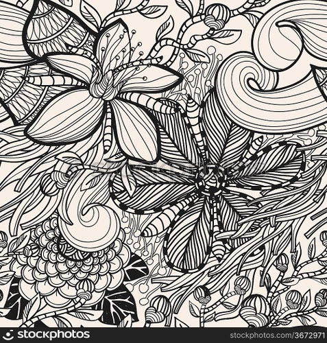 vector floral seamless pattern