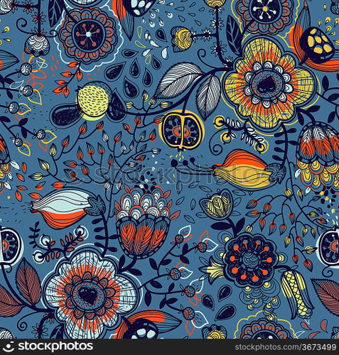 vector floral seamless pattern