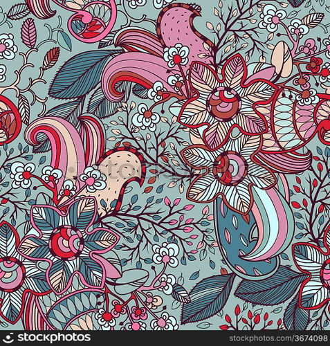 vector floral seamless pattern