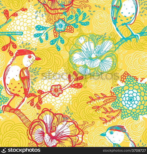 vector floral seamless pattern