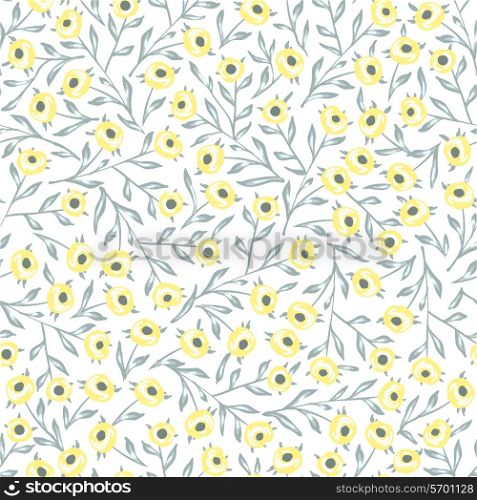 vector floral seamless pattern with abstract roses