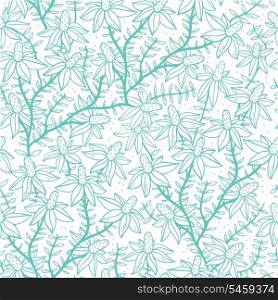 vector floral seamless pattern with blooming chamomile