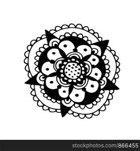 Vector Flower Tattoo art. T-shirt print design. Vector Flower Tattoo art. T-shirt print design.