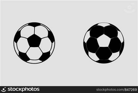 Vector Football icon gray background. Football ball icon. Eps10. Vector Football icon gray background. Football ball icon