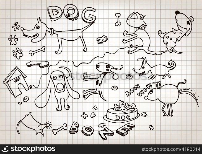 vector funny hand drawn doodles