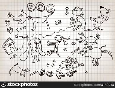 vector funny hand drawn doodles