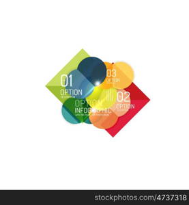 Vector geometric abstract background, colorful elements