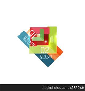 Vector geometric abstract background, colorful elements