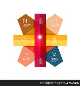 Vector geometric abstract background template for infographics. Vector geometric abstract infographic background template for workflow layout, diagram, number options or web design