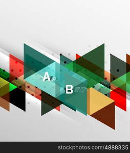 Vector geometric abstract background. Vector geometric abstract background, minimalistic design with option text