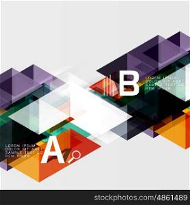Vector geometric abstract background. Vector geometric abstract background with option infographic