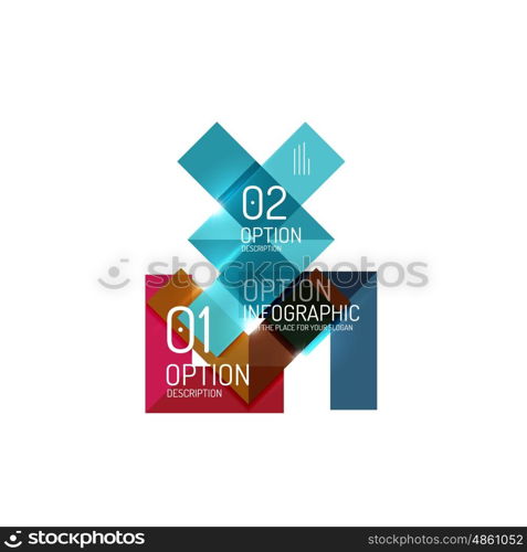 Vector geometric abstract infographic background template for workflow layout, diagram, number options or web design