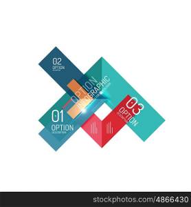 Vector geometric abstract infographic background template for workflow layout, diagram, number options or web design