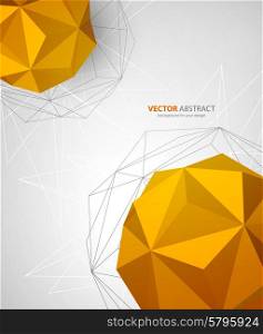 Vector geometric background with triangles. Vector abstract geometric background with triangles design elements