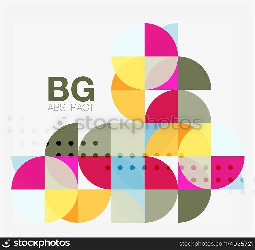 Vector geometric circle abstract background. Vector geometric circle abstract background. Vector template background for workflow layout, diagram, number options or web design