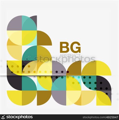 Vector geometric circle abstract background. Vector geometric circle abstract background. Vector template background for workflow layout, diagram, number options or web design
