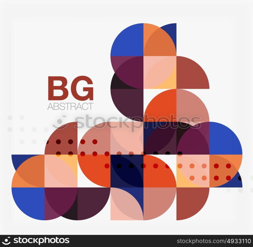 Vector geometric circle abstract background. Vector geometric circle abstract background. Vector template background for workflow layout, diagram, number options or web design