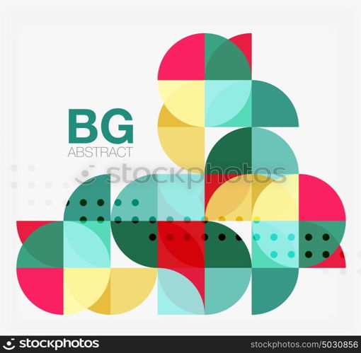 Vector geometric circle abstract background. Vector geometric circle abstract background. Vector template background for workflow layout, diagram, number options or web design