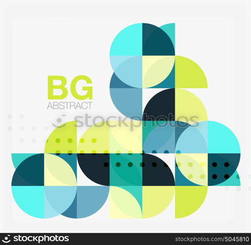 Vector geometric circle abstract background. Vector geometric circle abstract background. Vector template background for workflow layout, diagram, number options or web design