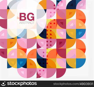 Vector geometric circle abstract background. Vector template background for workflow layout, diagram, number options or web design