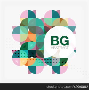 Vector geometric circle abstract background. Vector template background for workflow layout, diagram, number options or web design