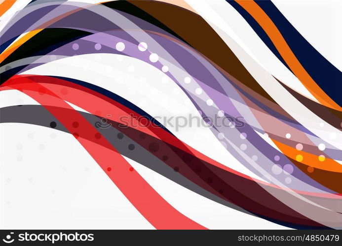 Vector geometric flowing lines abstract background. Vector template background for workflow layout, diagram, number options or web design