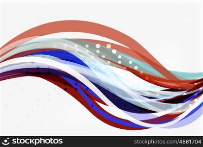 Vector geometric flowing lines abstract background. Vector template background for workflow layout, diagram, number options or web design