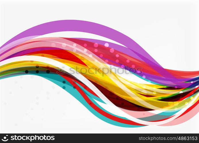 Vector geometric flowing lines abstract background. Vector template background for workflow layout, diagram, number options or web design