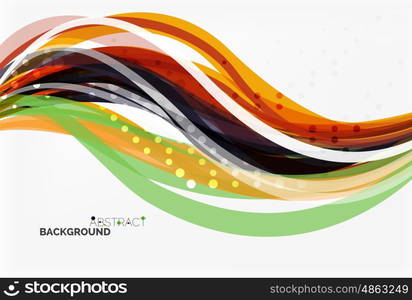 Vector geometric flowing lines abstract background. Vector template background for workflow layout, diagram, number options or web design