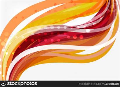 Vector geometric flowing lines abstract background. Vector template background for workflow layout, diagram, number options or web design